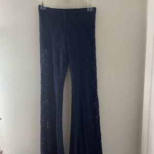Nightcap x Free People Crochet Lace Flare Pants